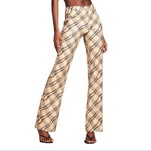 NWT I.AM.GIA Carmel Nova Check Pants S